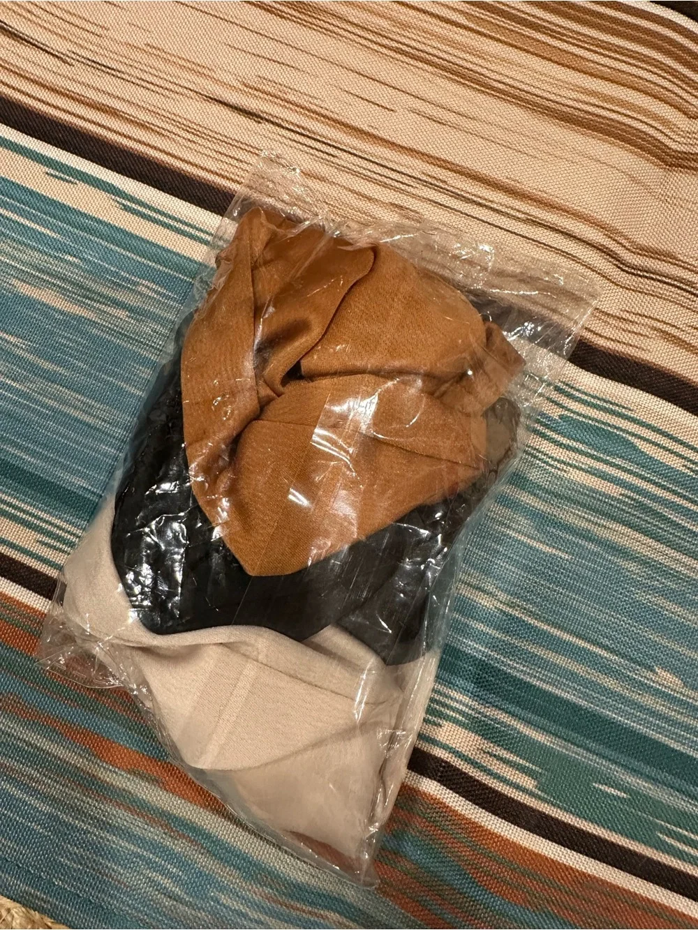 Satin Scrunchie Trio - Black, Gold, Cream